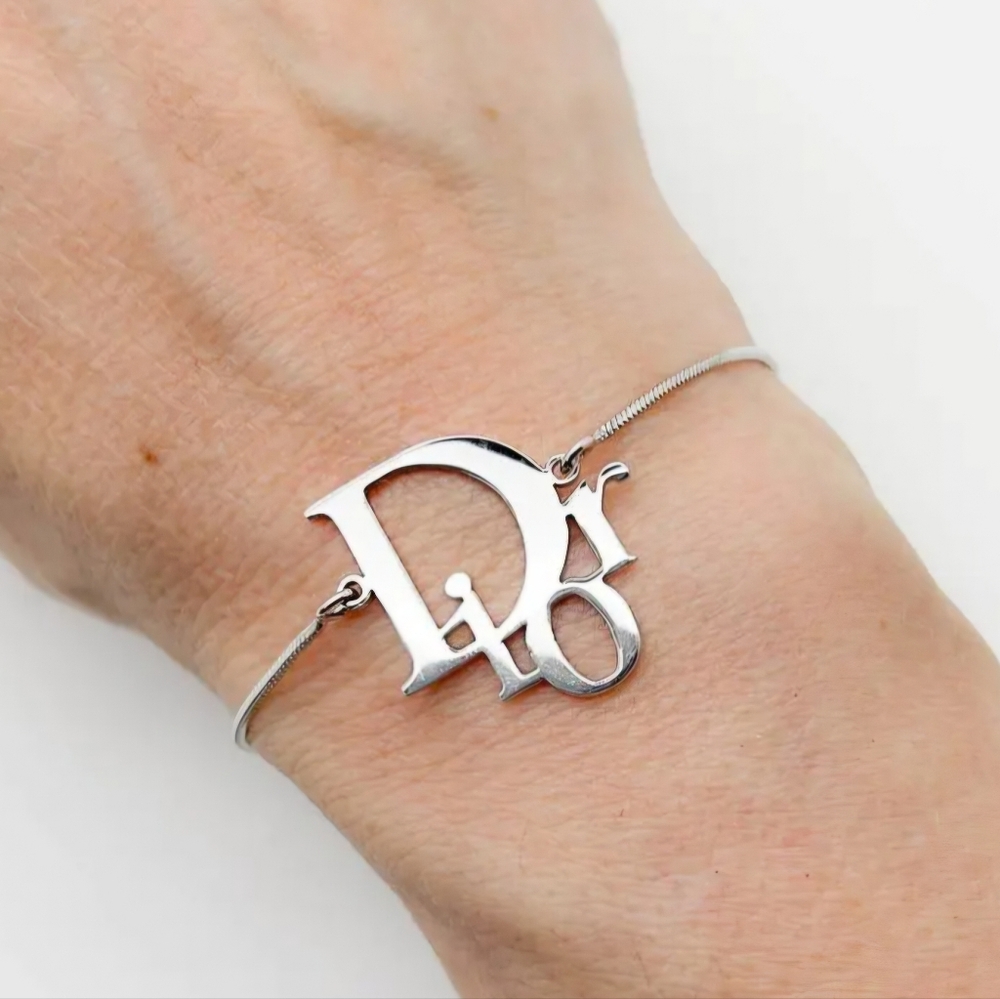 Dior Logo Silver-tone Bracelet